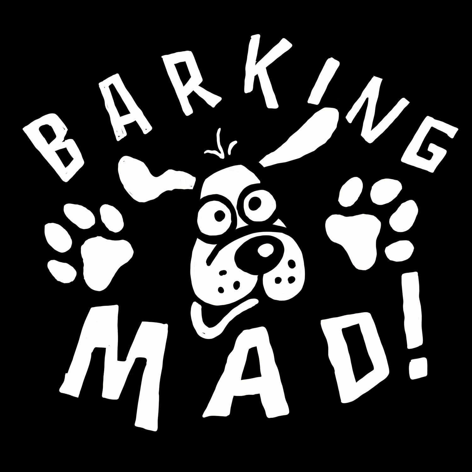 Barking Mad Logo Metal Sign | Funny Dog Lover Sign | Baaad Flockers®
