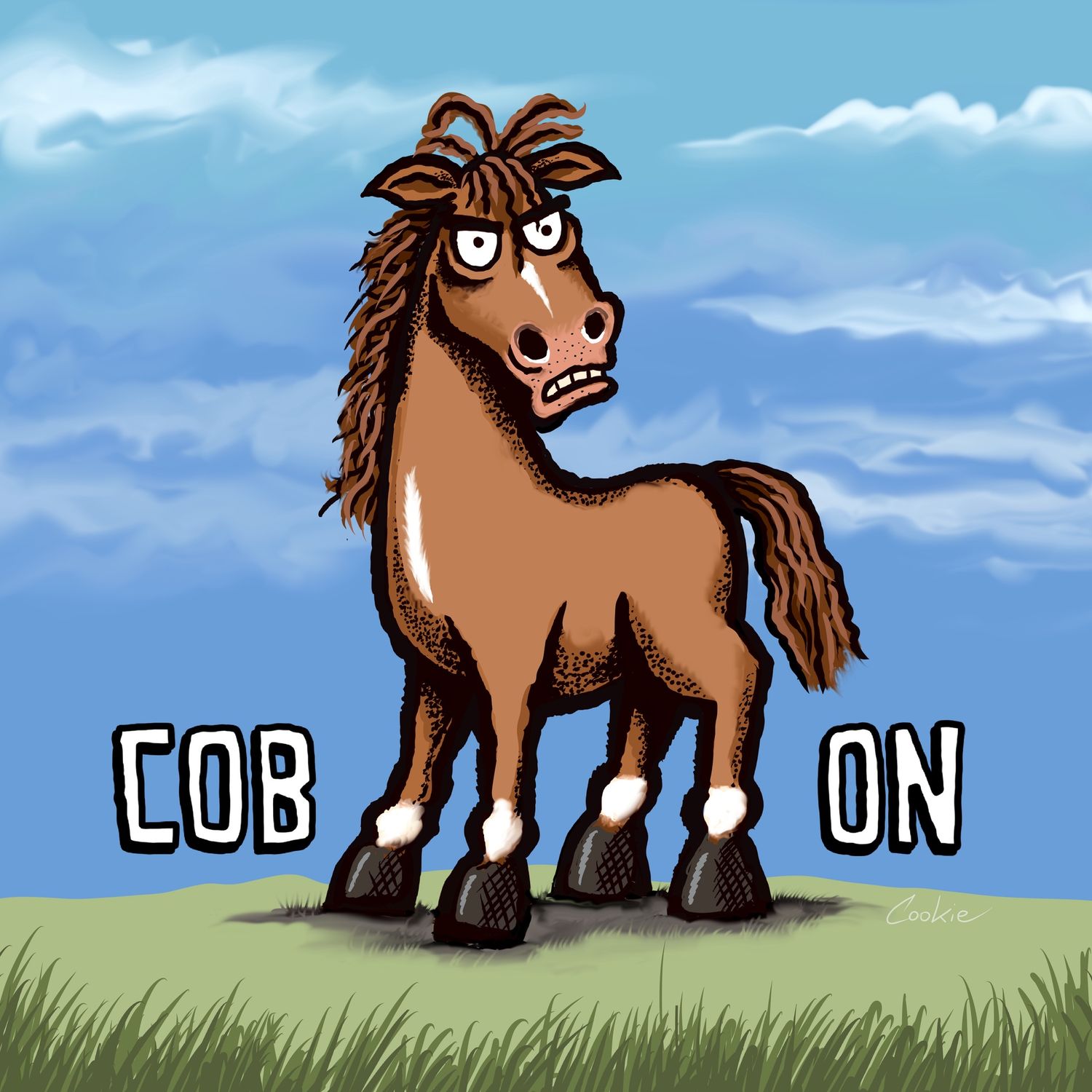 Mooody Fridge Magnet | Cob On!