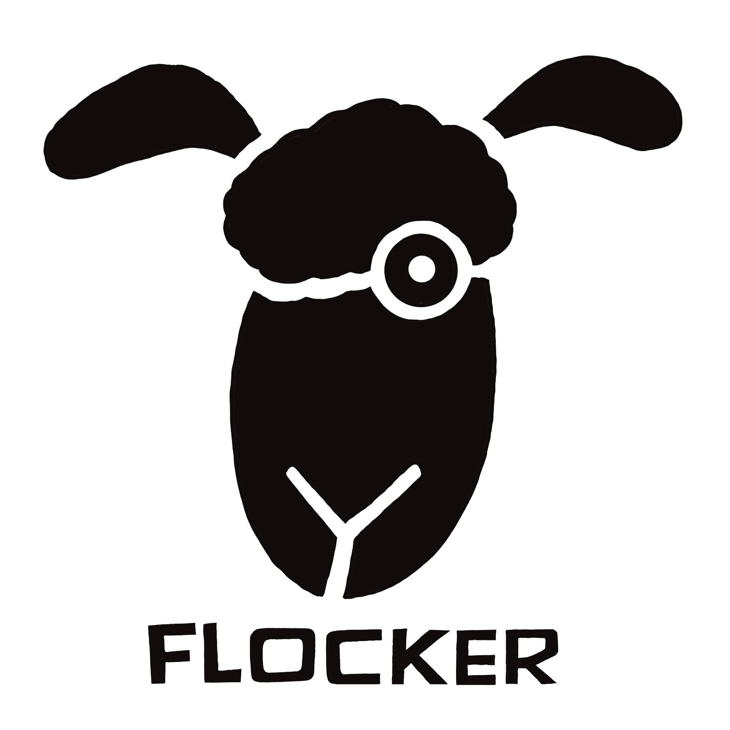 Flocker Logo Funny Fridge Magnets | 60 x 60mm Flockers® Magnets | Baaad Flockers®