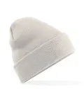 Flockers Beanie Hat | Cuffed Winter Hat with Logo | Baaad Flockers®, Colour: Natural Stone