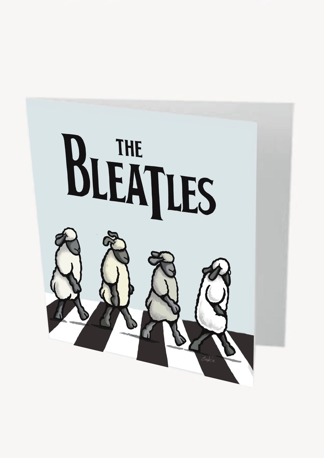 The Bleaters Card | Funny Sheep Zebra Crossing Card | Baaad Flockers®