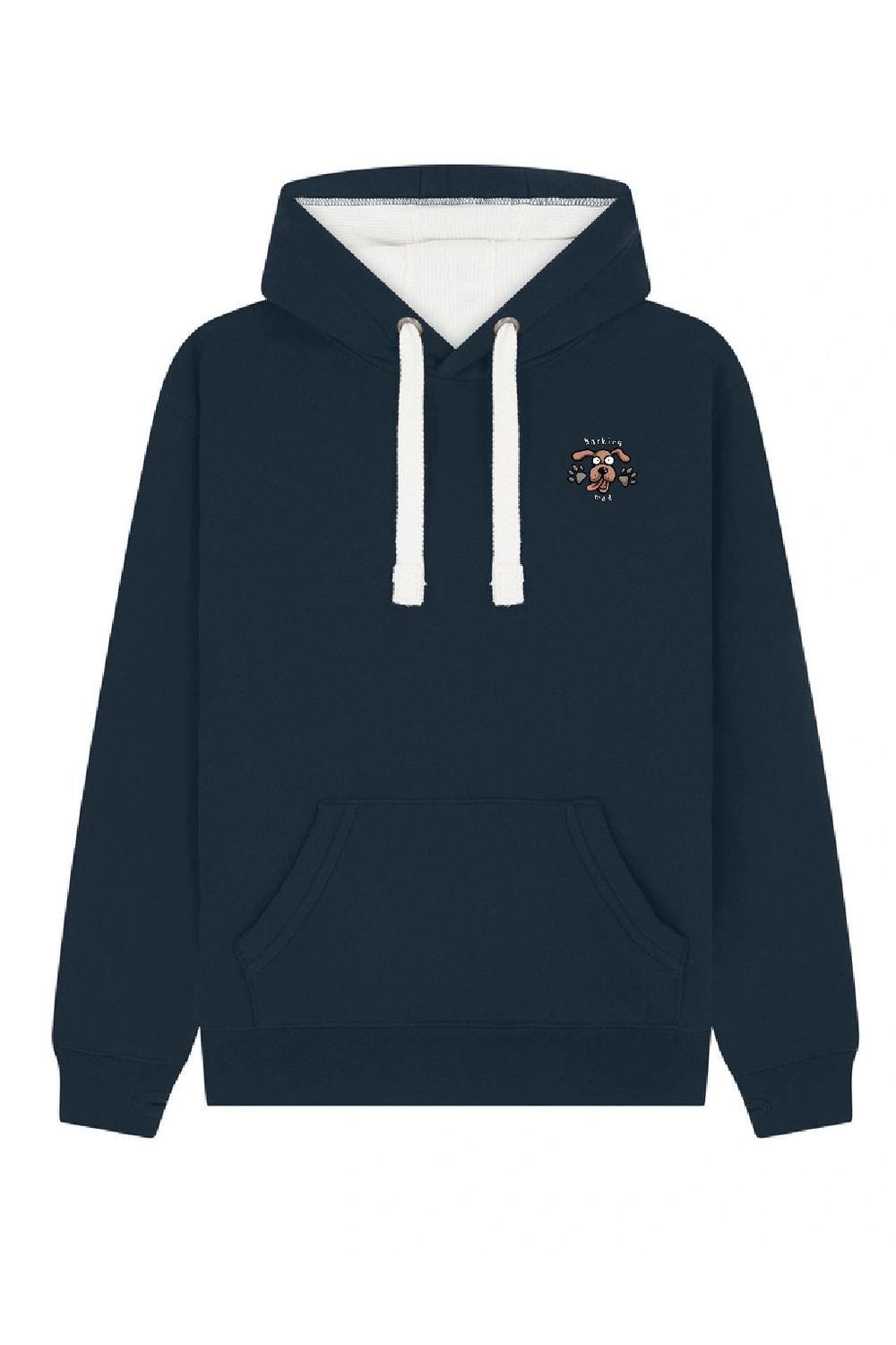 I'm Barking So Is my Dog | Rugged Hoodie | Flockers, Colour: French Navy, Size: XS