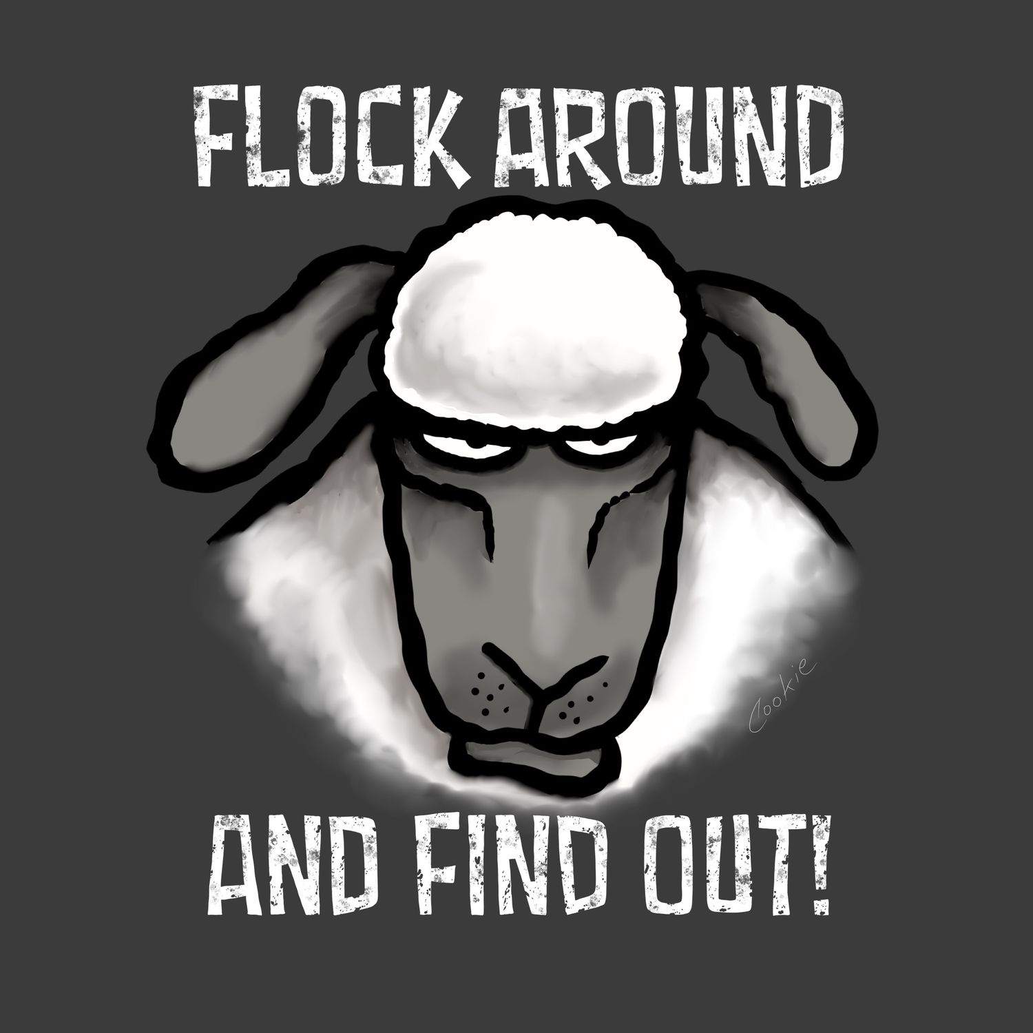 Flock Around and Find Out Funny Fridge Magnets | 60 x 60mm Flockers® Magnets | Baaad Flockers®