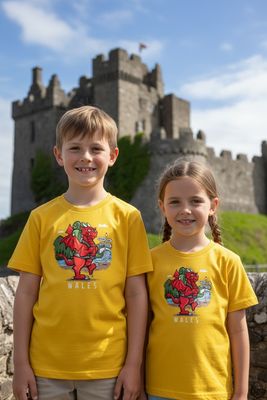 Red Dragon | Kid's Funny T-shirt | Little Flockers