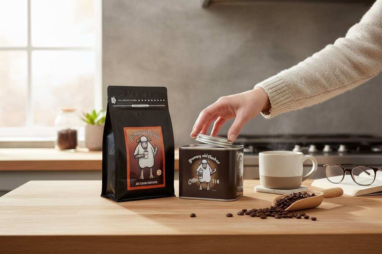 Funny Coffee Storage Tins | Airtight Coffee Canisters | Baaad Flockers®