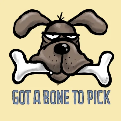 Barking Mad Fridge Magnet | Got a Bone To Pick