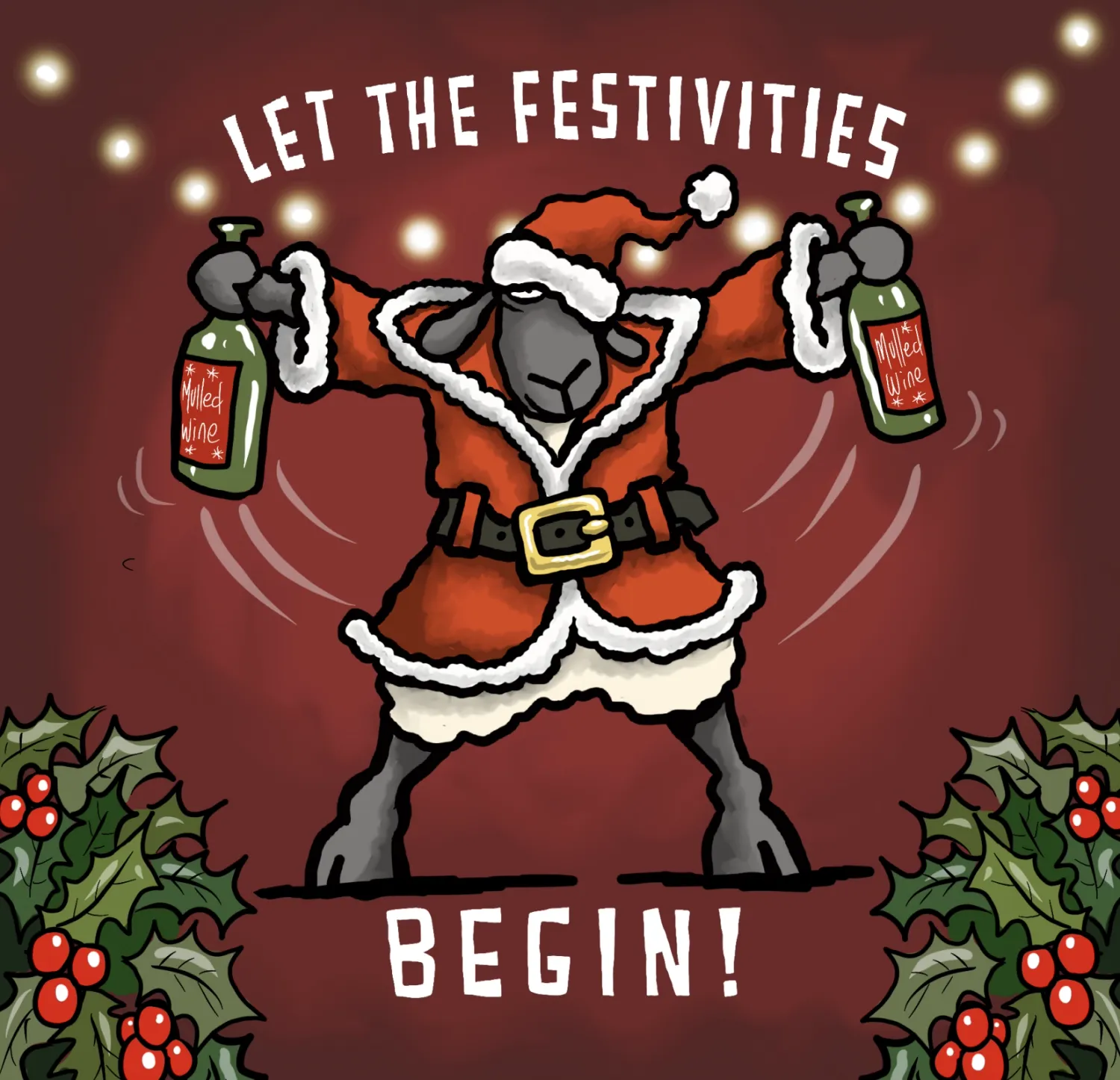 Flockers Fridge Magnet | Let the Festivities Begin