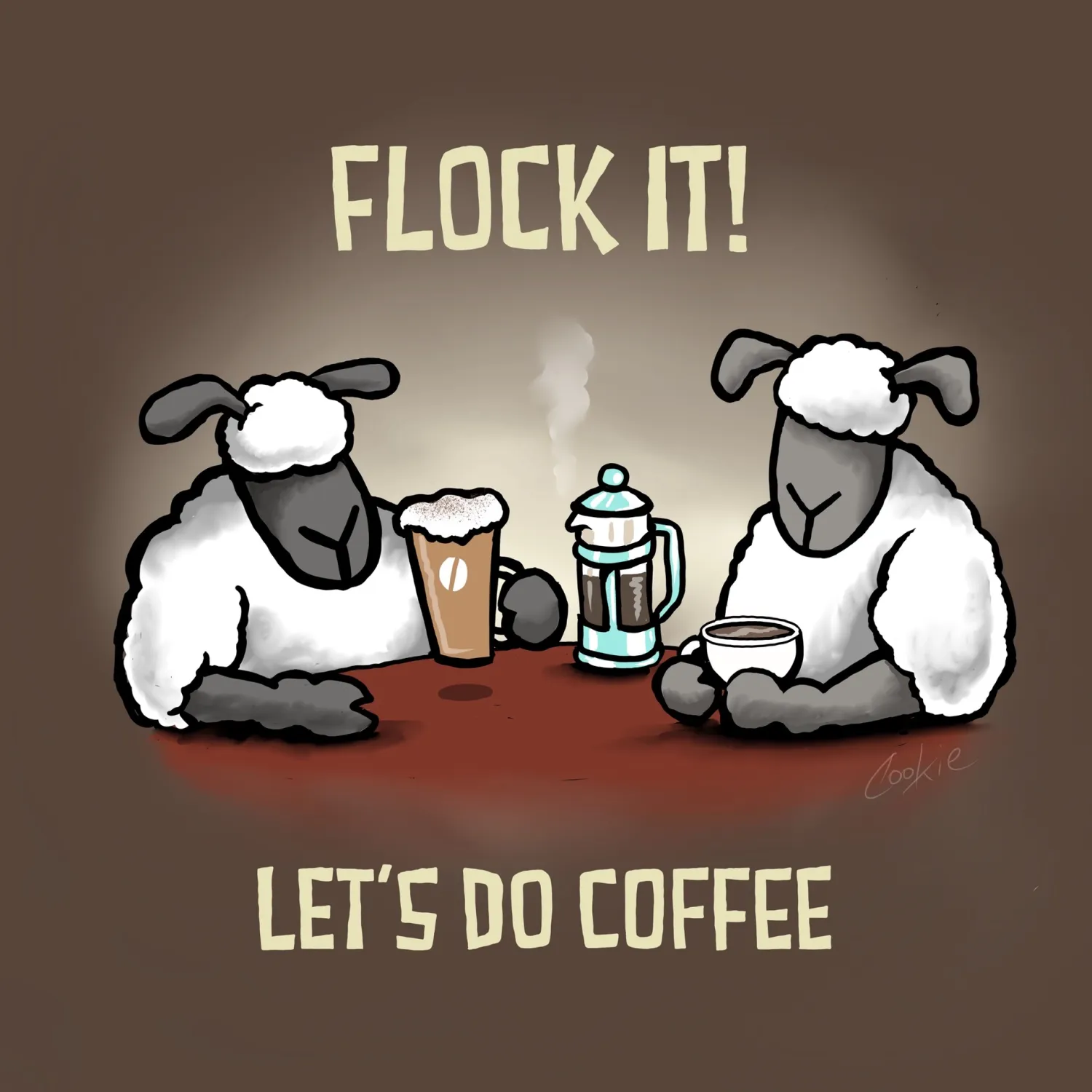 Flockers Fridge Magnet | Let's Do Coffee