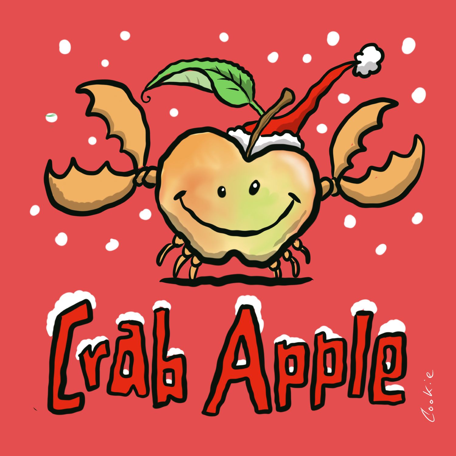 Crab Apple Christmas Card | Funny Grumpy Christmas Card | Baaad Flockers®
