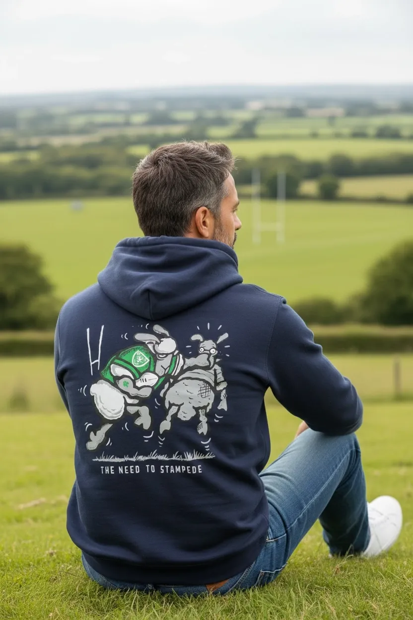Rugby Stampede - Ireland | Rugged Hoodie | Flockers
