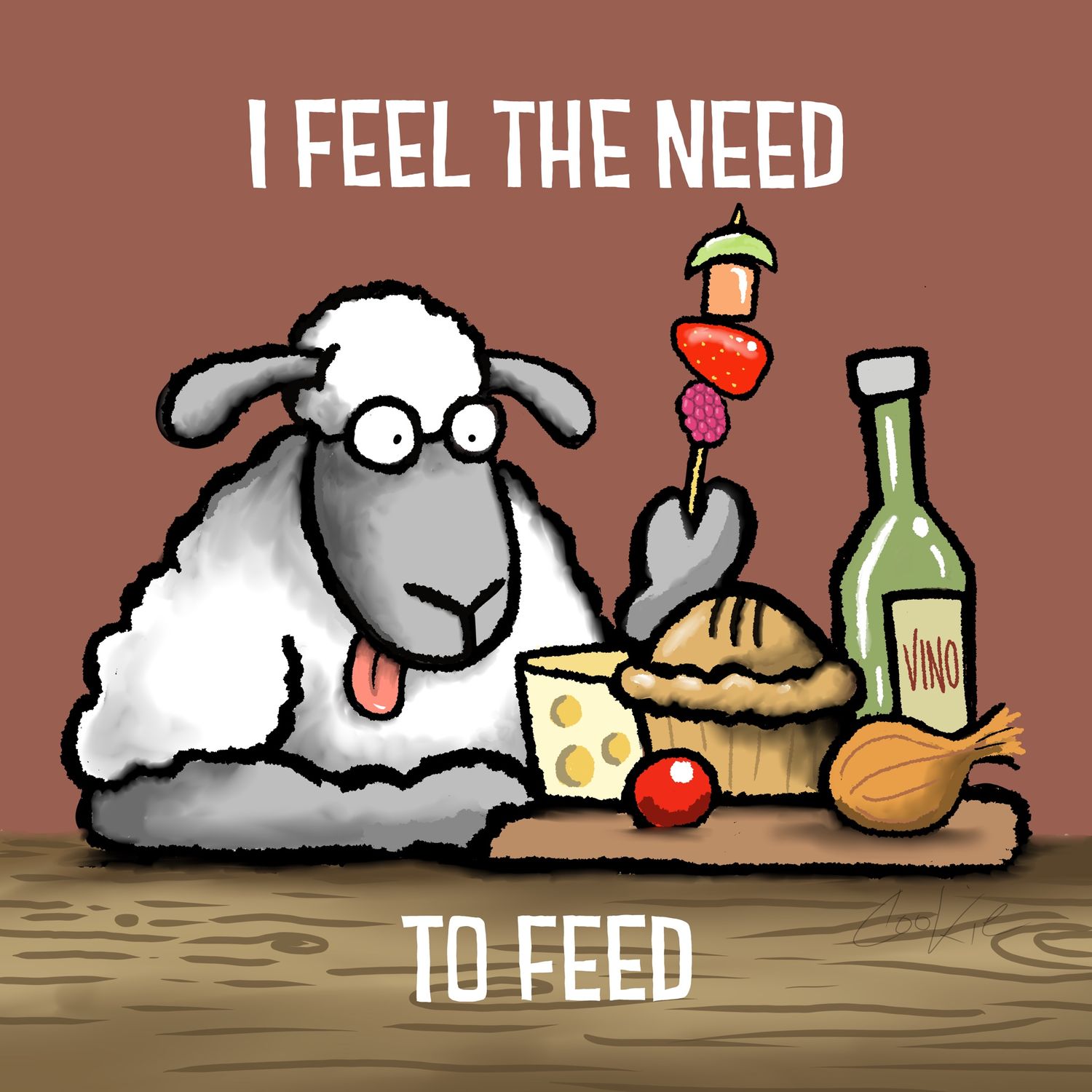 Flockers Metal Sign | The Need To Feed