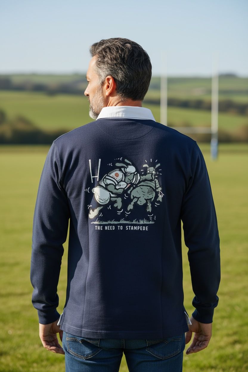 Stampede England |Long-Sleeved Rugby Shirt | Flockers
