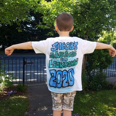 Personalised Children's Airbrushed T-Shirts by Cookie | Little Flockers®