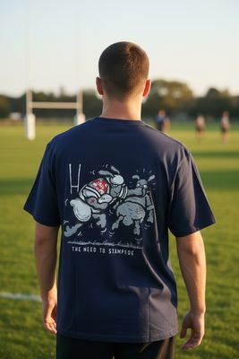 Stampede Rugby British &amp; Irish Lions | Funny T-Shirt | Flockers