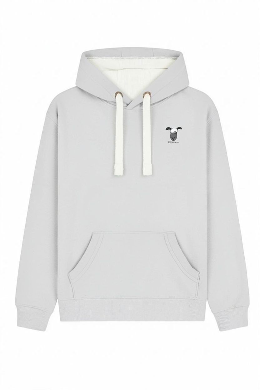 Fast As Flock | Rugged Hoodie | Flockers, Colour: Dusty Grey, Size: XS