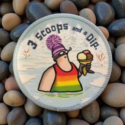 Kimmer Swim Badge | 3 Scoops