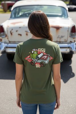 Fish Oil | Retro  T-Shirt | Flockers