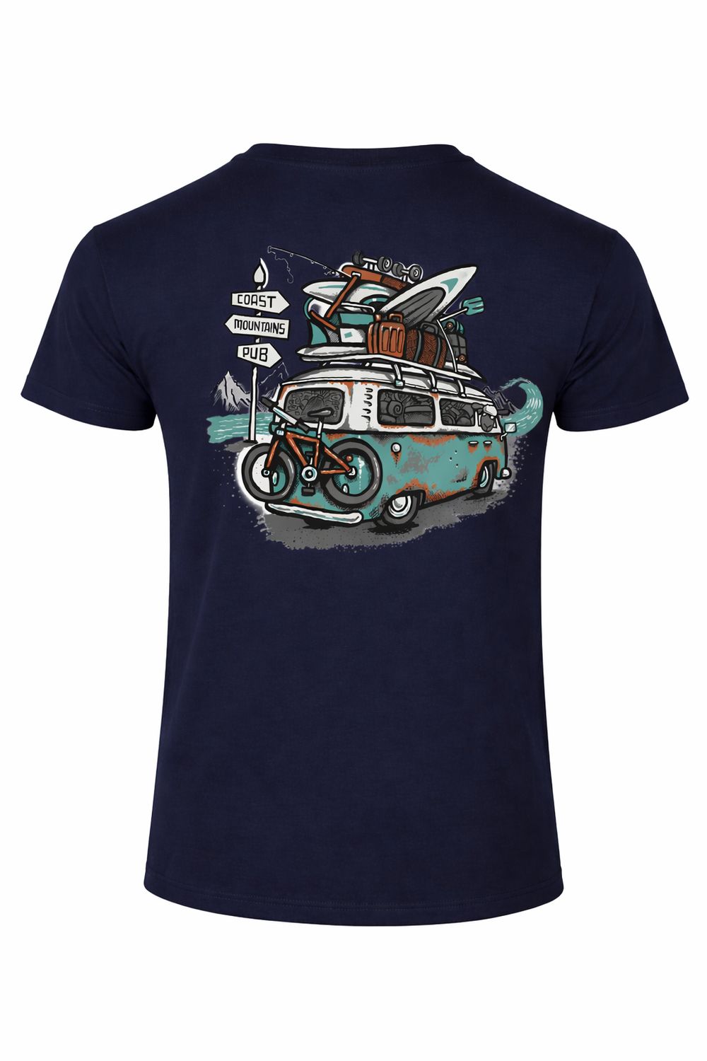 FlockersT-Shirt | Adventure Awaits, Colour: Navy, Size: XS