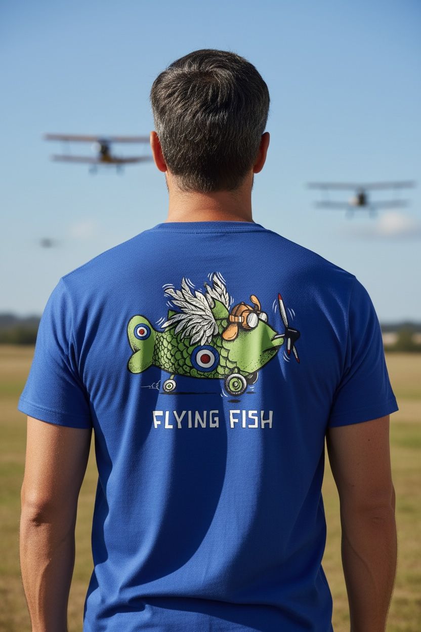 Flying Fish | Retro T-Shirt | Baaad Flockers
