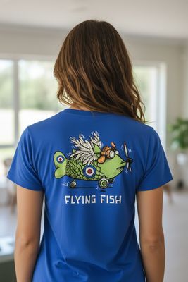 Flying Fish | Retro T-Shirt | Baaad Flockers