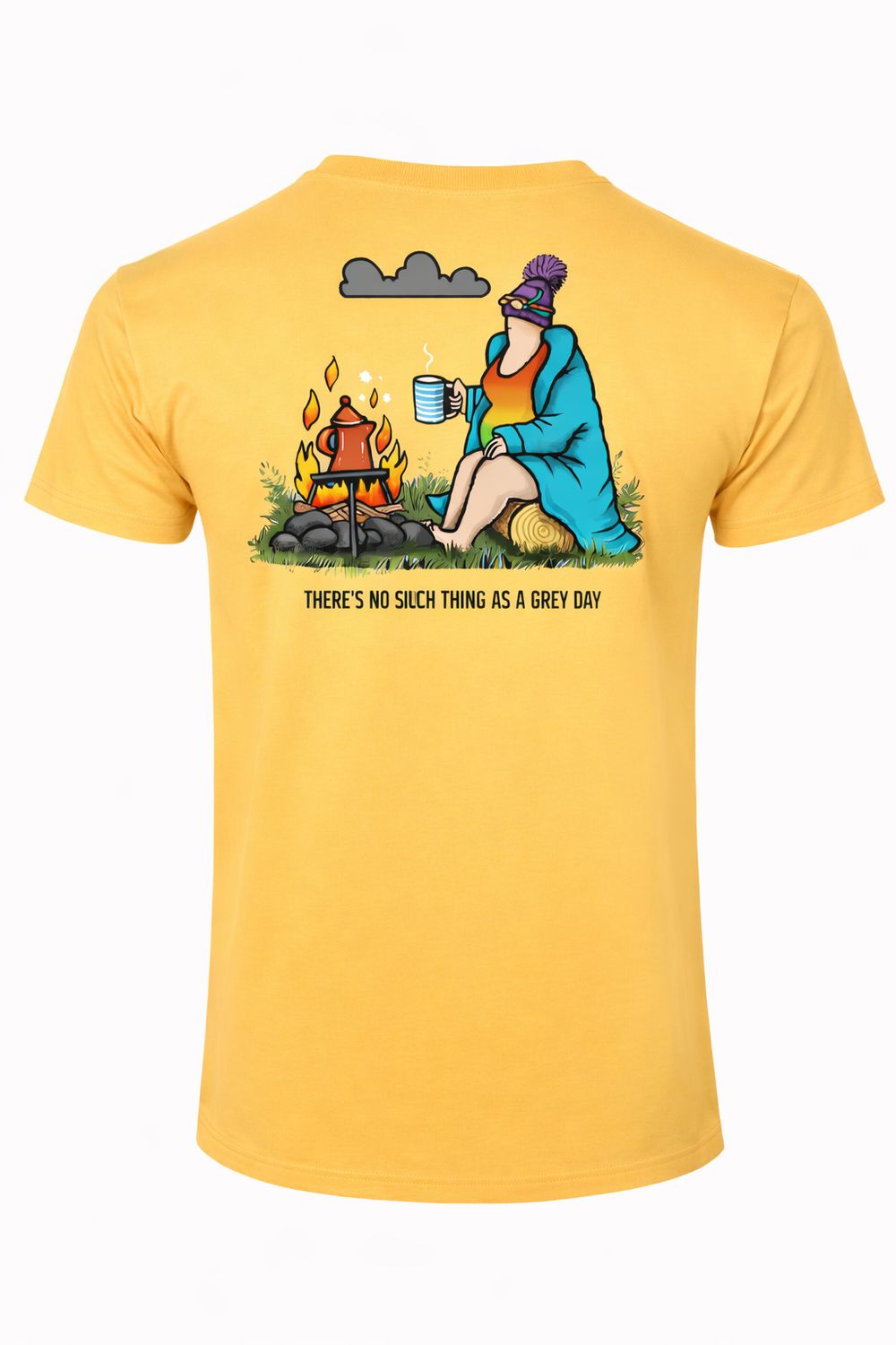 No Such Thing As A Grey Day | Wild Swimming T-Shirt | Flockers, Colour: Daisy, Size: XS