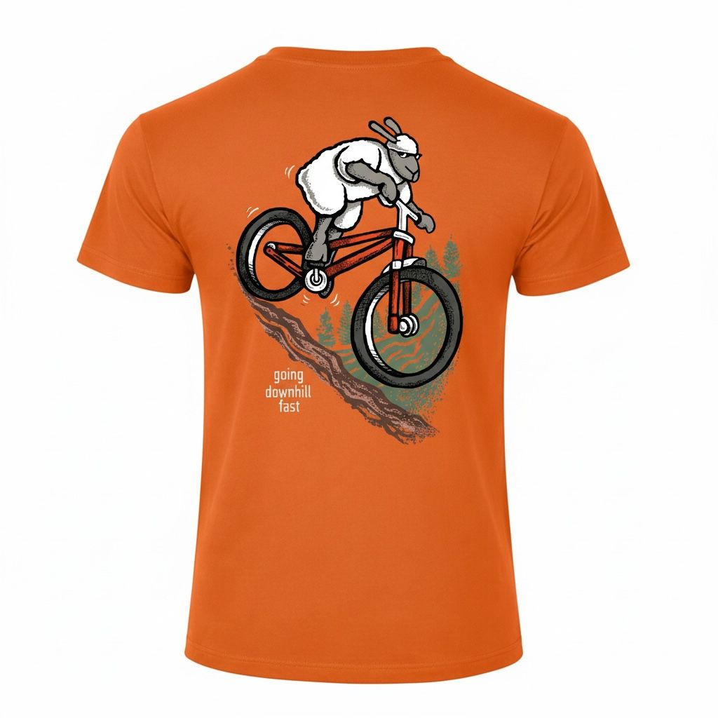 Flockers T-Shirt | Going Downhill Fast - Bike