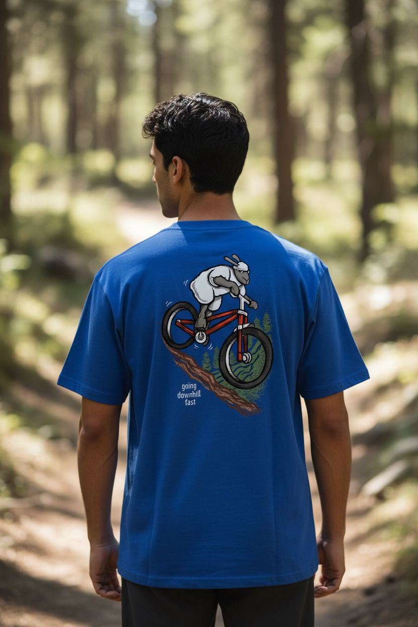 Going Downhill Fast - Bike | Funny Mountain Bike T-Shirt | Flockers