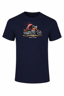 Prawn To Be Wild Retro T-Shirt | Funny Biker T-Shirt  | Baaad Flockers®