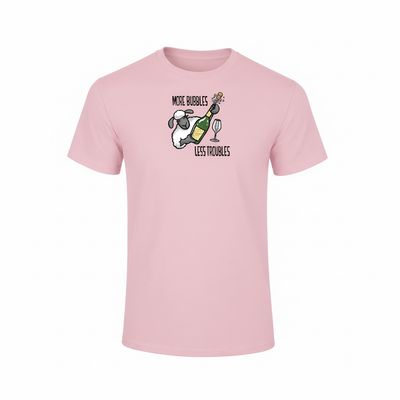 More Bubbles, Less Troubles | Funny T-Shirt | Flockers