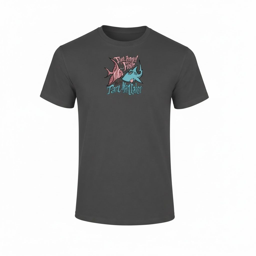 Cookie  Classic T-shirt | Angel Fish, Colour: Tweed, Size: XS