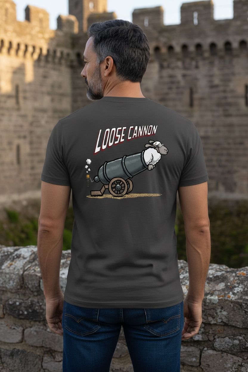 Loose Cannon | Funny T-Shirt | Flockers