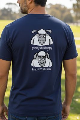 Grumpy When Hungry | Funny T-Shirt | Flockers
