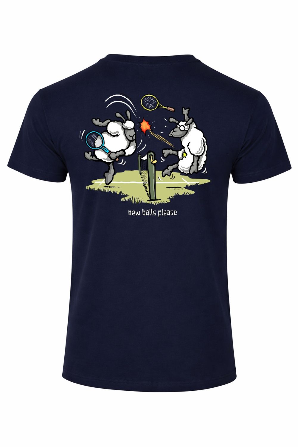 Flocker T-Shirt | New Balls, Colour: Navy, Size: XS