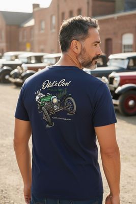 Old's Cool  Rally Car | Vintage Funny T-Shirt | Flockers