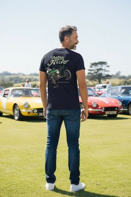 Vintage Flocker Hill Climb Car Retro T-Shirt | Classic Car T-Shirt | Baaad Flockers®