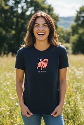 Pigs Might Fly | Funny T-Shirt |  Flockers