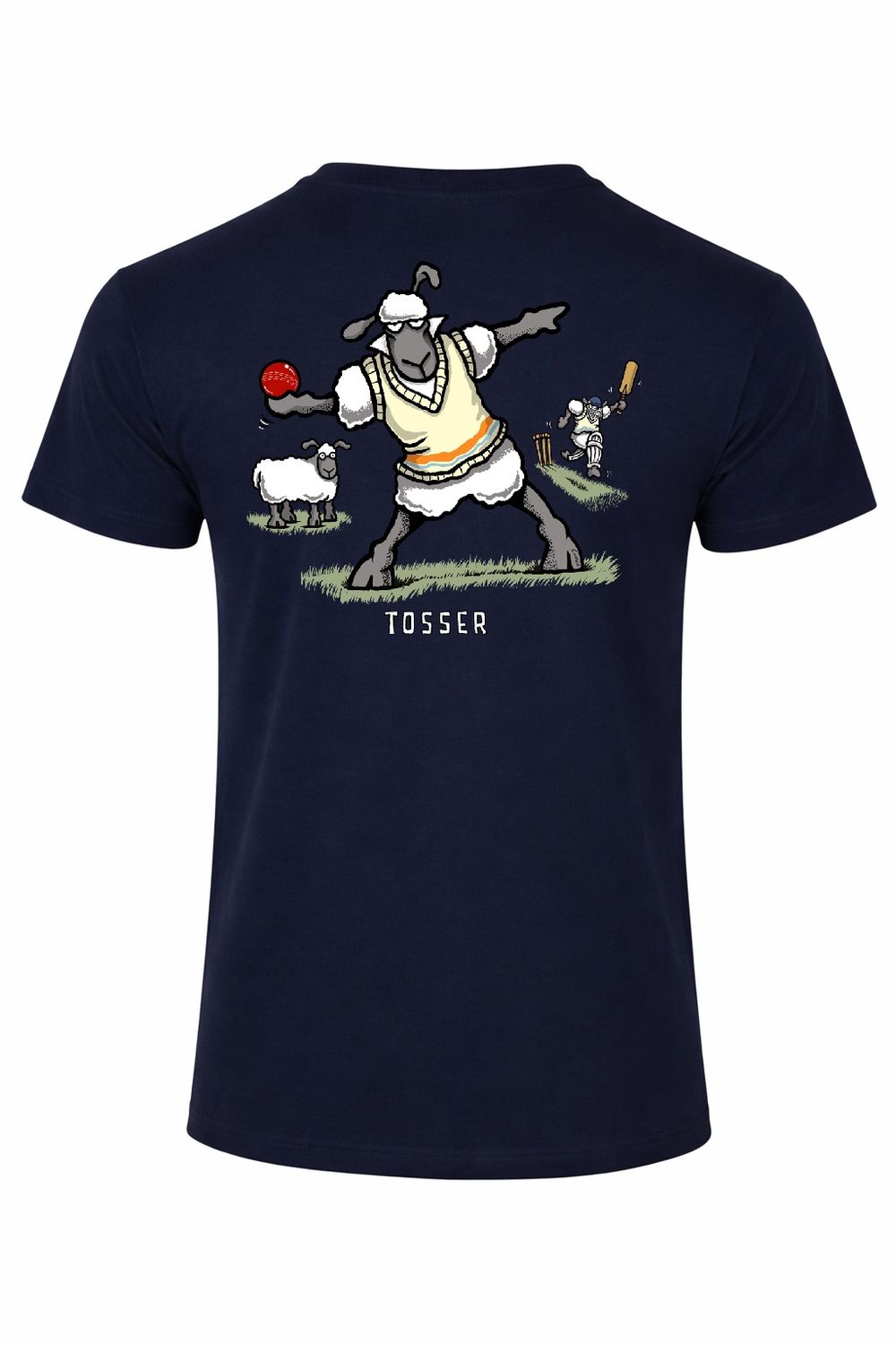 Cricket Tosser | T-Shirt | Flockers, Colour: Navy, Size: XS
