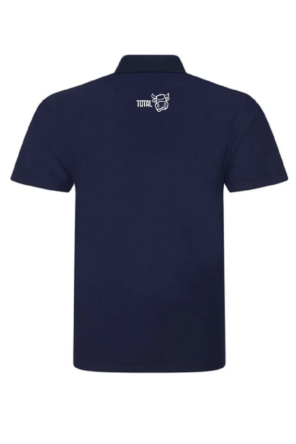 Total Bull Embroidered Polo Shirt | Funny Farming Polo | Baaad Flockers®, Colour: Navy, Size: XS