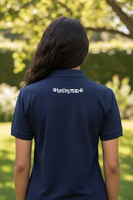 Barking Mad Polo Shirt | Funny Dog Lover Polo | Baaad Flockers®