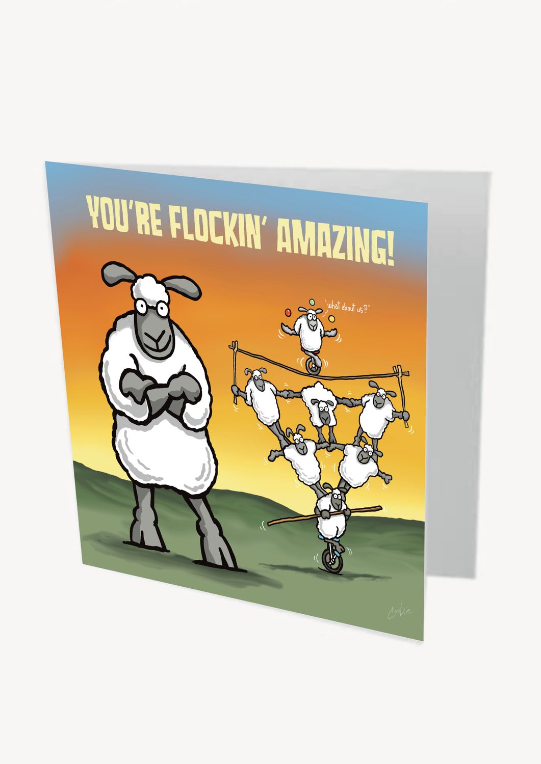 You’re Flockin Amazing Card | Funny Encouragement &amp; Friendship Card | Baaad Flockers®
