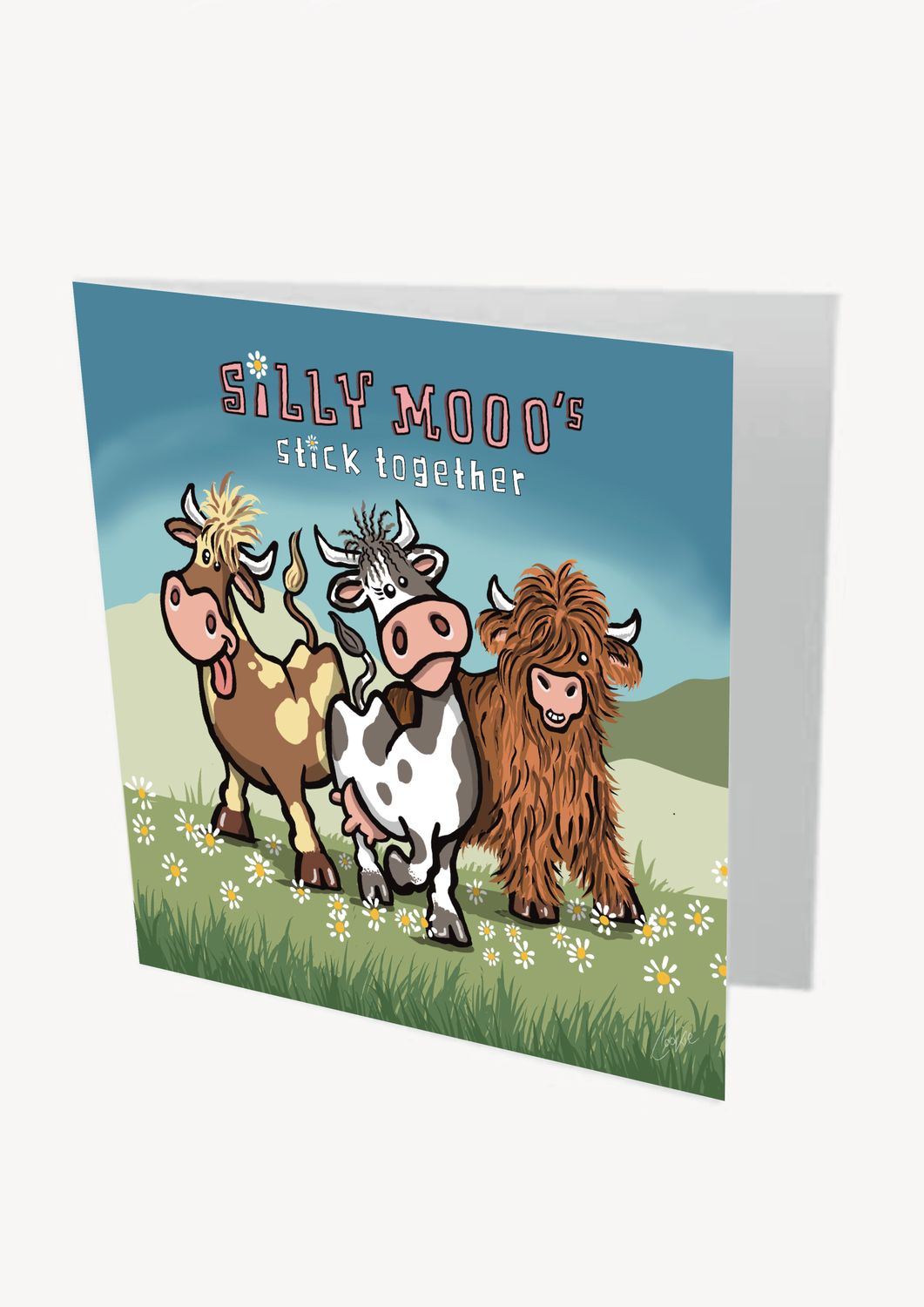 Silly Mooo Card | Funny Cow Greeting Card | Baaad Flockers®