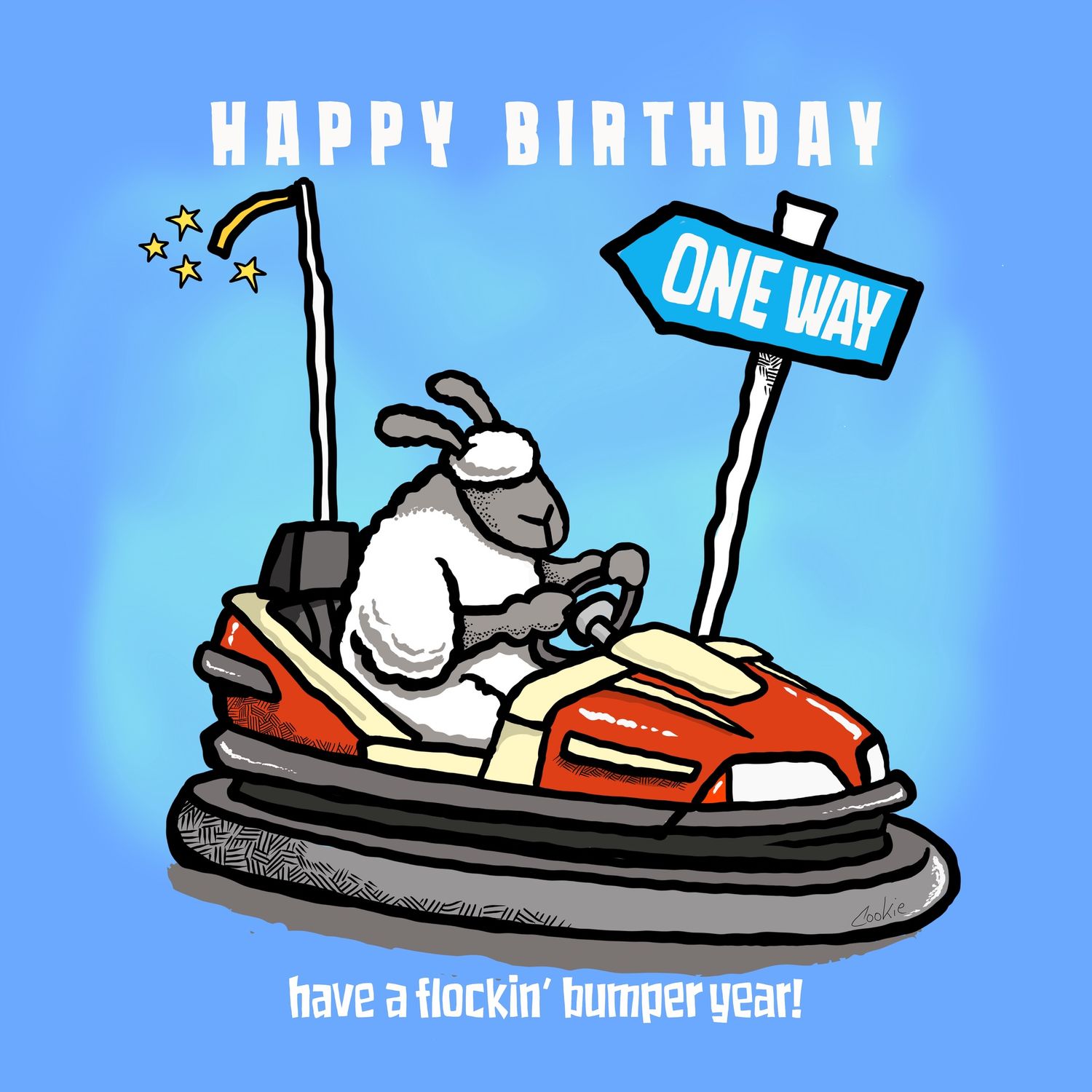 Flockers Birthday Card |Have A Flocking Bumper Day