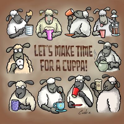 Let’s Make Time For A Cuppa Card | Tea Lover &amp; Friendship Card | Baaad Flockers®