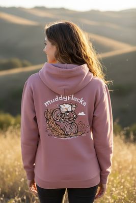 Muddy Flocka Mountain Bike Zoodie | Funny MTB Full Zip Hoodie | Baaad Flockers®
