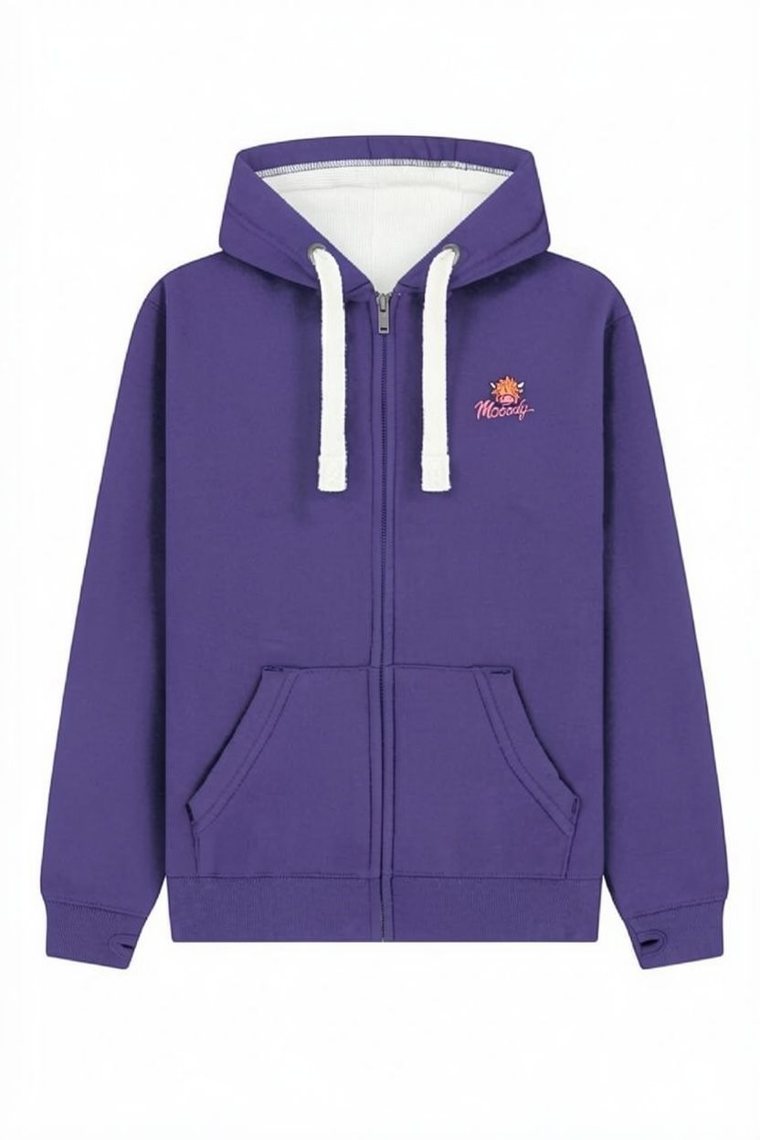 Nag Nag Nag | Full Zipped Hoodie | Flockers, Colour: Purple, Size: XS