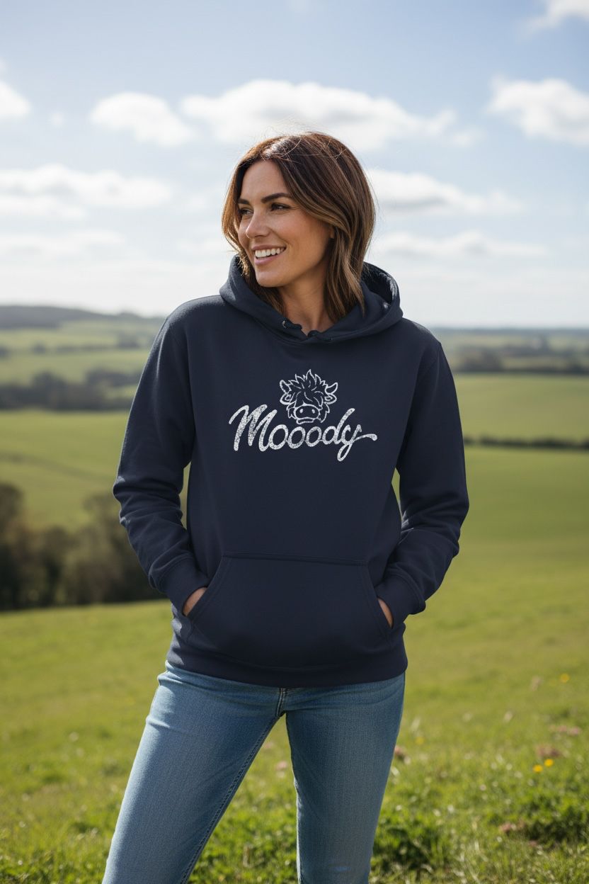 Mooody | Lightweight Hoodie | Flockers (front design)