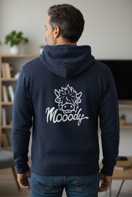 Mooody Heffie Full Zip Hoodie | Bestselling Highland Cow Hoodie | Baaad Flockers®