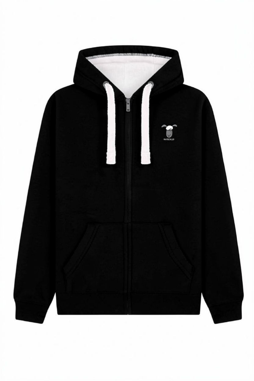 Filthy Flocker | Full Zipped Hoodie | Flocker, Colour: Dusty Black, Size: XS