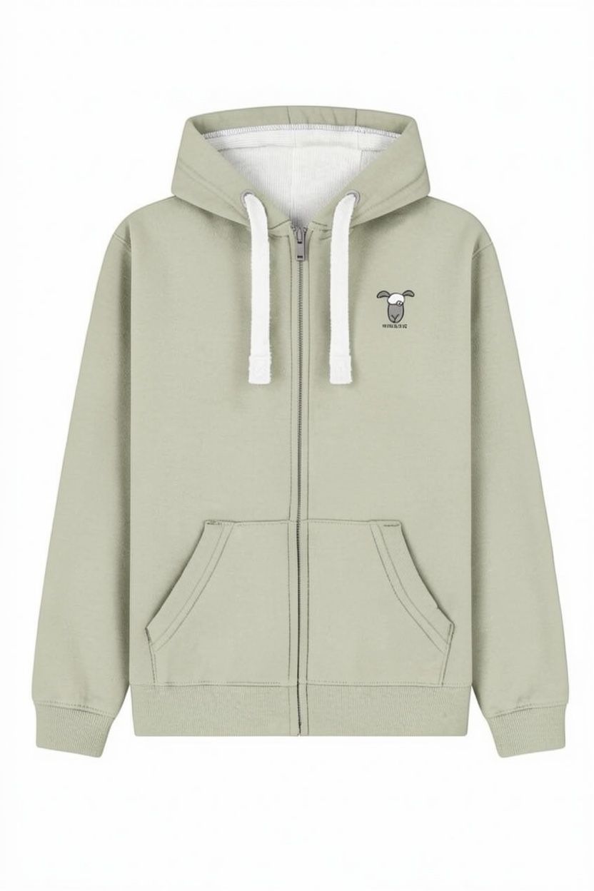 Always In Deep Sh*t! | Full Zipped Hoodies | Flockers, Colour: Pistachio, Size: XS