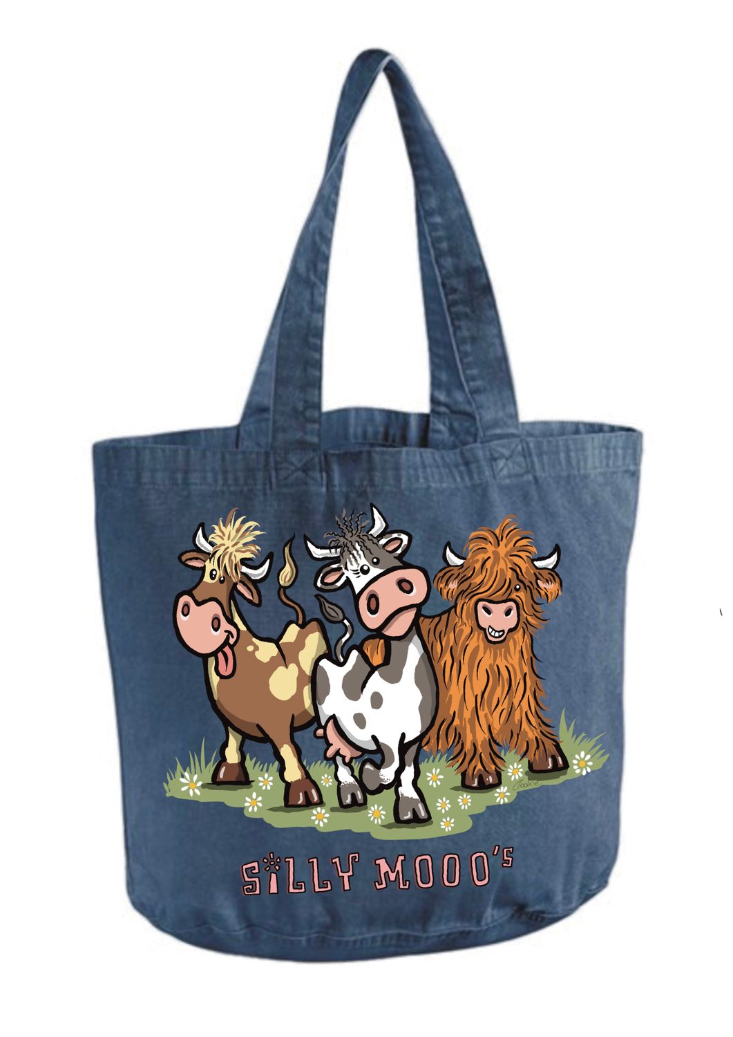 Silly Mooos Shopper Bag | Funny Cow Reusable Shopping Bag | Baaad Flockers®